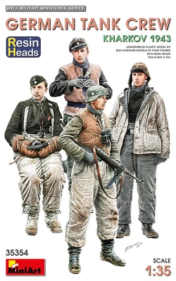 35354  фигуры  GERMAN TANK CREW. KHARKOV 1943. RESIN HEADS  (1:35) 4820183313560