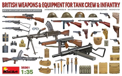 35361  дополнения из пластика  BRITISH WEAPONS & EQUIPMENT FOR TANK CREW & INFANTRY  (1:35) 4820183314055