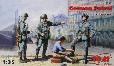 35561  фигуры  Германский патруль (1939-1942 г.) (1:35) 2000000003085