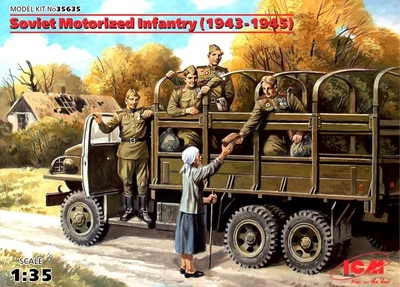 35635  фигуры  Советская мотопехота (1943-1945) 5 фигур  (1:35) 4823044403264