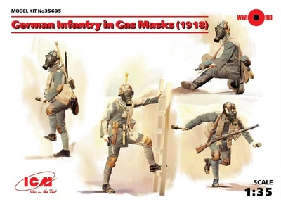 35695  фигуры  German infantry in gas masks  (1:35) 2000000083377