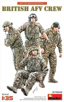 37059  фигуры  BRITISH AFV CREW  (1:35) 4820183312785