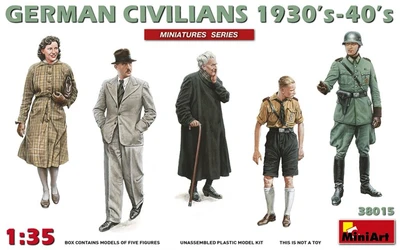 38015  фигуры  GERMAN CIVILIANS 1930’s-1940’s  (1:35) 4820183311047