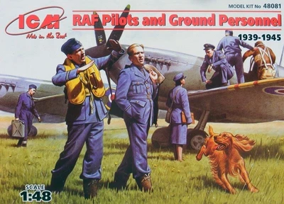 48081  фигуры  Пилоты и техники ВВС Великобритании (1939-1945) (1:48) 2000000003191
