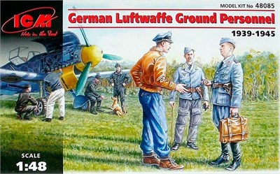 48085  фигуры  Наземный персонал ВВС Германии (1939-1945 г.) (1:48) 2000000003238