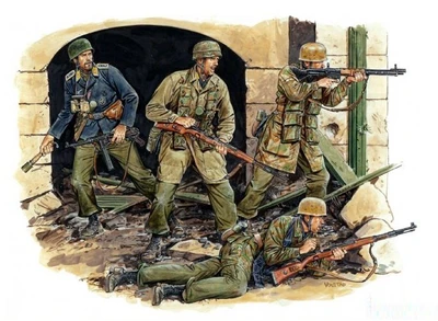 6005  фигуры  German Fallschirmjäger (Monte Cassino 1944)  (1:35) 4005299008795