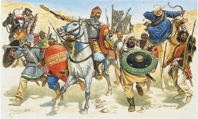 6010  фигуры  SARACENS WARRIOS  (11TH CENTURY) (1:72) 8001283860109