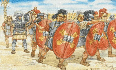 6021  фигуры  Roman Infantry I.st Cen. b.C.  (1:72) 8001283860215