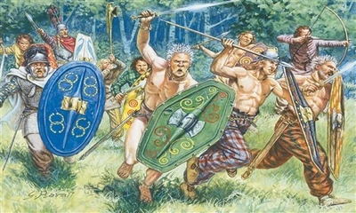 6022  фигуры  GAULS WARRIORS (I-II CENTURY B.C.) (1:72) 2000002093305