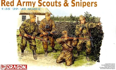 6068  фигуры Red Army Scout & Snipers (1:35) 89195860682