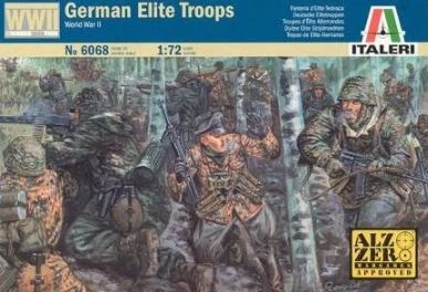 6068  фигуры  WWII-German Elite Troops  (1:72) 8001283060684