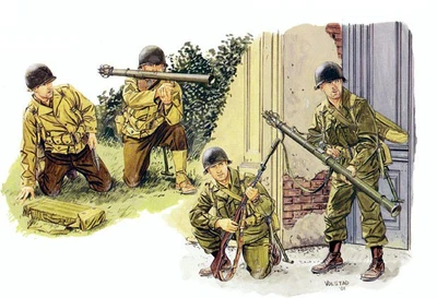 6149  фигуры  U.S. Army Anti-Tank Team  (1:35) 4545782030228