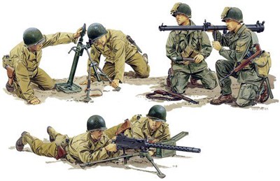 6198  фигуры  U.S. Army Support Weapon Teams  (1:35) 89195861986