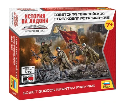 6293  фигуры  Советская гвардейская стрелковая рота 1943-45гг  (1:72) 2000002147787
