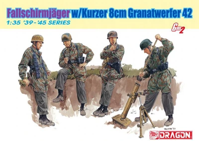 6373  фигуры Fallschirmjager w/Kurzer 8cm Granatwerfer 42 (1:35) 89195863737