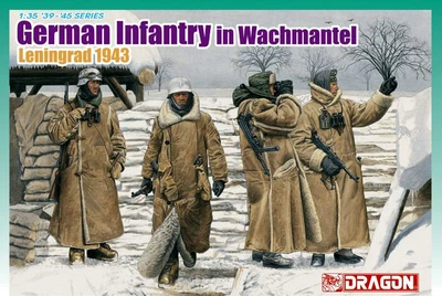 6518  фигуры  German Infantry in Wachtmantel Leningrad 1943 (1:35) 89195865182
