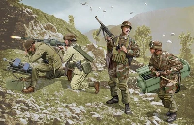 6743  фигуры  German Brandenburg Troops, Leros 1943 (1:35) 4545782026481