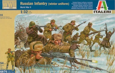 6876  фигуры  WWII RUSSIAN INFANTRY (WINTER UNIFORMS) (1:32) 8001283068765