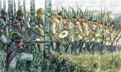 6884  фигуры  NAPOLEONIC WARS - AUSTRIAN INFANTRY 1798-1805 (1:32) 8001283068840