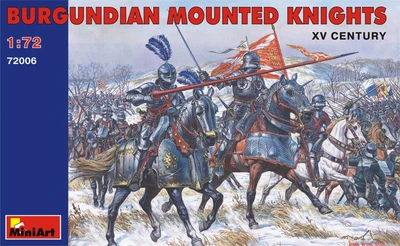 72006  фигуры  BURGUNDIAN MOUNTED KNIGHTS XV CENTURY  (1:72) 4820041100332