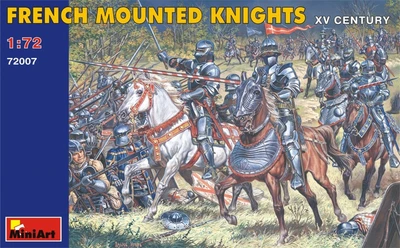 72007  фигуры  FRENCH MOUNTED KNIGHTS XV CENTURY  (1:72) 4820041100325