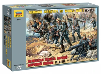 8083  фигуры  Немецкая пехота Первой мировой войны (1:72) 4600327080837