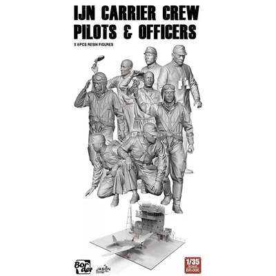 BR-006  фигуры  IJN Carrier Crew Pilots & Officers (8 Pcs.)  (1:35) 6971995746669