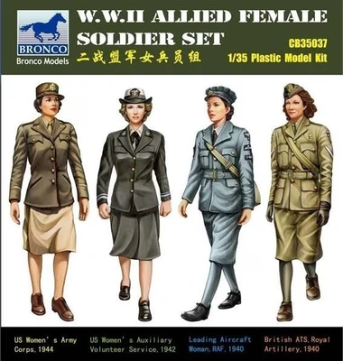 CB35037  фигуры  WW2 Allied Female Soldier Figure Set  (1:35) 4544032659592