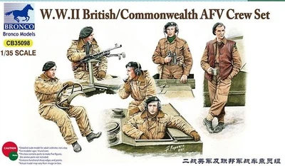 CB35098  фигуры  W.W.II British/Commonwealth AFV Crew Set  (1:35) 4544032689162
