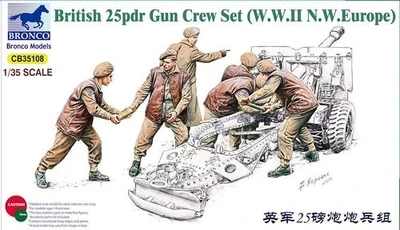 CB35108  фигуры  British 25pdr Gun Crew Set (W.W.II N.W. Europe)  (1:35) 4544032692193