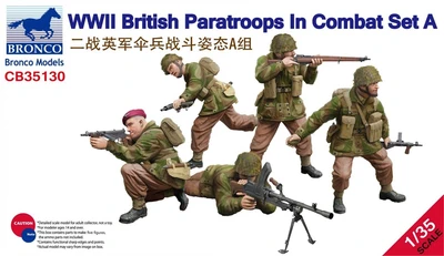 CB35130  фигуры  WWII British Paratroops In Combat Set A  (1:35) 4544032755317