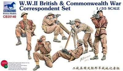 CB35140  фигуры  W.W.II British & Commonwealth War Correspondent Set  (1:35) 454403269952