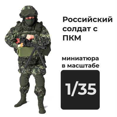 DMR350004  фигуры  Российский солдат c Печенегом  (1:35) 2000002156406