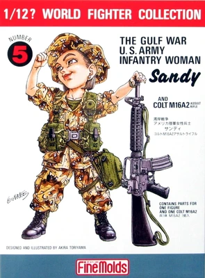 FT5  фигуры  Gulf War U.S. Infantry Woman & M16A2 (1:12) 2000002078678