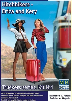 MB24041  фигуры  Hitchhikers - Erica and Kery, Truckers series. Kit №1  (1:24) 2000000088198