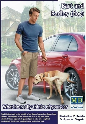 MB24049  фигуры  Bart and Radley (dog)  (1:24) 2000000096919
