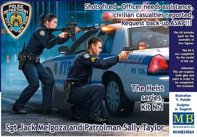 MB24064  фигуры  Sgt Jack Melgoza and Patrolman Sally Taylor  (1:24) 2000000100050