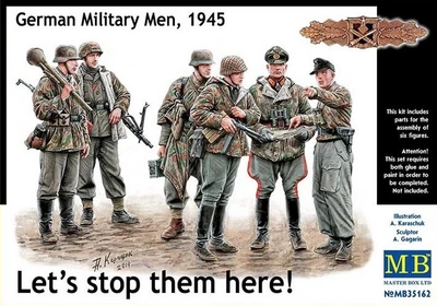 MB35162  фигуры  Let's stop them here! Германские военные 1945  (1:35) 4820113080937