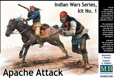 MB35188  фигуры   Apache Attack, Indian Wars Series, Kit №1   (1:35) 2000000083339