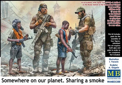 MB35200  фигуры  Somewhere on our planet. Sharing a smoke  (1:35) 2000000103921