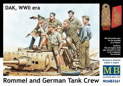 MB3561  фигуры  Rommel and German Tank Crew  (1:35) 4820113080425