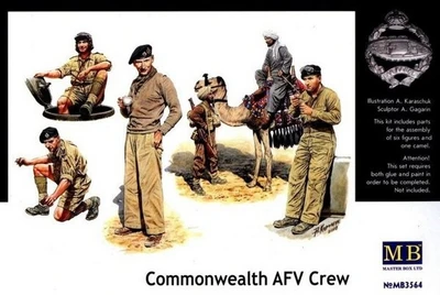 MB3564  фигуры  Commonwealth AFV Crew  (1:35) 4820113080173