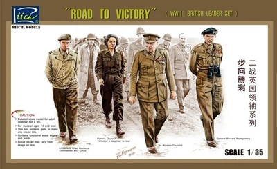 RV35023  фигуры  Road to victory (WWII British leader set)  (1:35) 6953391900012
