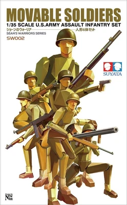 SW002  фигуры  U.S. Army Assault Infantry Set (Movable Soldiers)  (1:35) 6972444300098