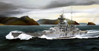 05766  флот  German Heavy cruiser Prinz Eugen 1942  (1:700) 9580208057668