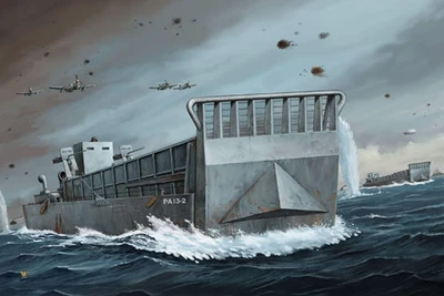 07213  флот  WW2 LCM 3 USN Vehicle Landing Craft  (1:72) 6922803672137