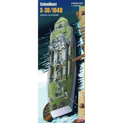 1002  флот  Schnellboot S-38 1940  (1:72) 6974540040021