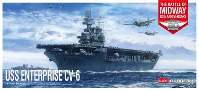 14409  флот  USS Enterprise CV-6 The Battle of Midway 80th Anniversary  (1:700) 8809845380702