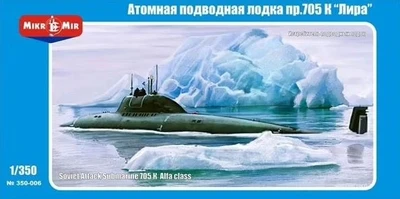 350-006  флот  Soviet Attack Submarine 705 K Alfa Class  (1:350) 4589913211353