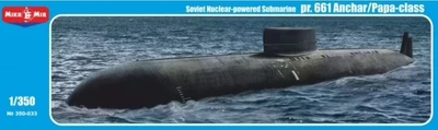 350-033  флот  Soviet Nuclear-powered Submarine pr.661 Anchar/Papa-class  (1:350) 4589913227347
